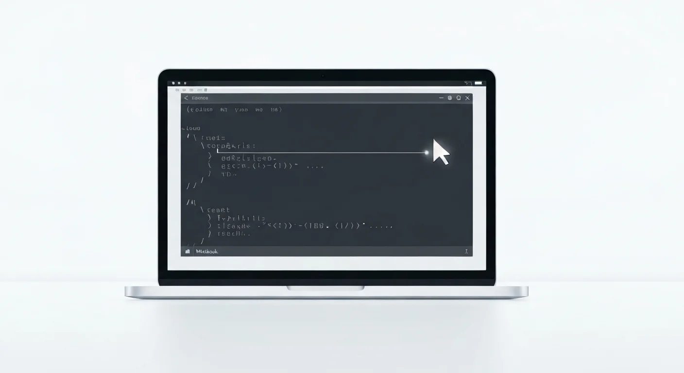 MacBookでターミナルを開いた状態