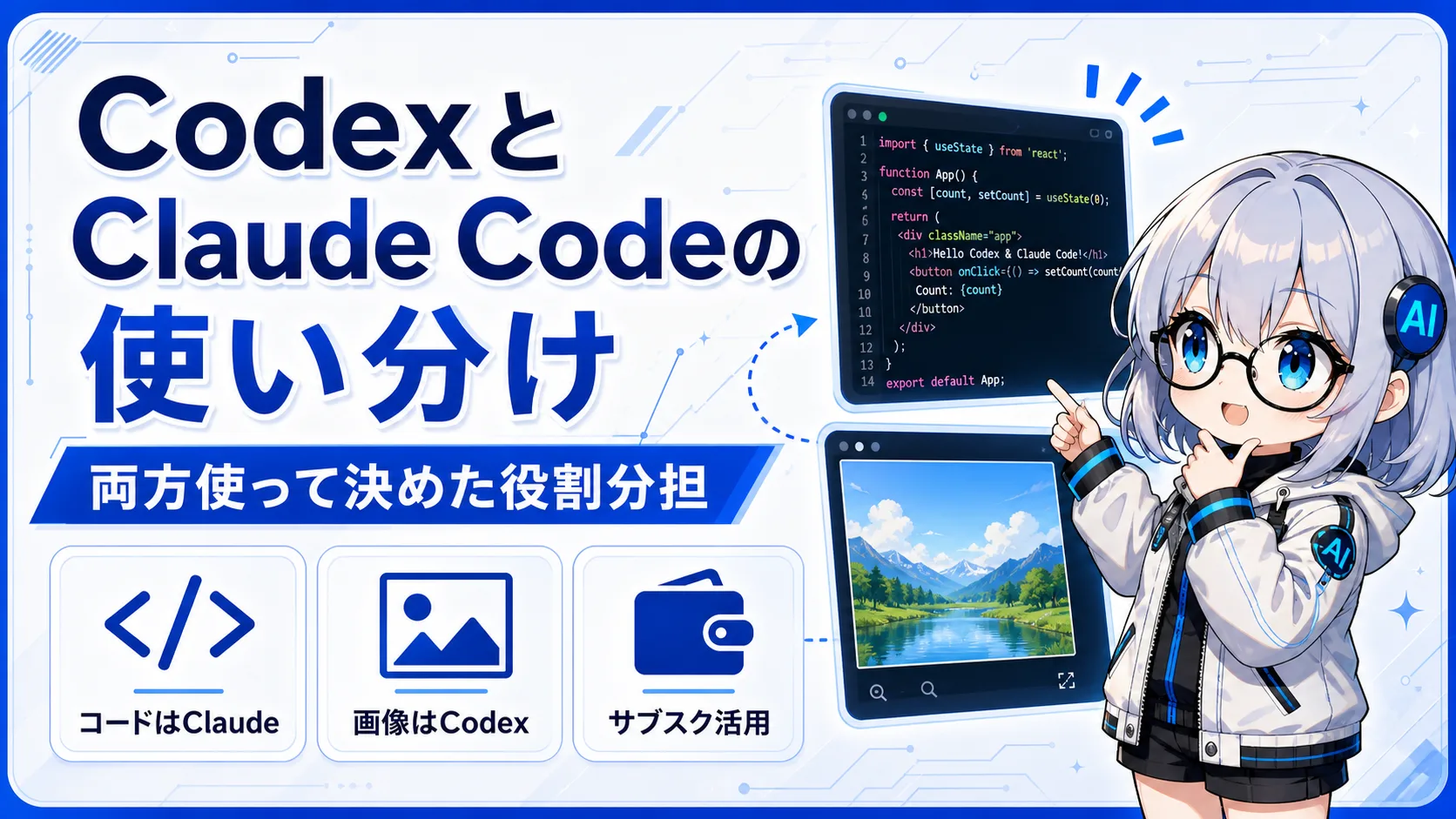 CodexとClaude Codeの使い分け｜両方を毎日使って落ち着いた「役割分担」の話
